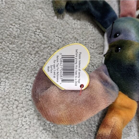 Ty Beanie Babies Claude The Crab Rare New with Tags 1996 - Picture 8 of 10